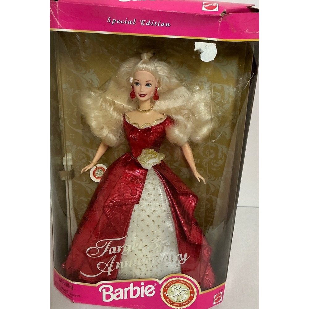 Mattel 1997 Target 35th Anniversary Barbie Doll Special Edition Red Gown 16485